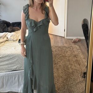 Revelry Sage Green Maxi Dress